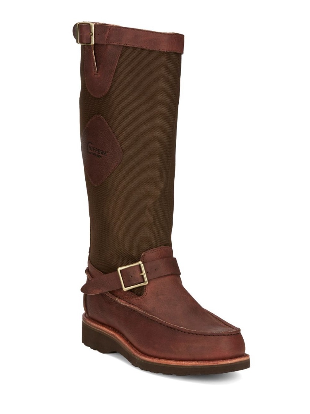 Chippewa Men's Cutter 17” Back Zip Snake Boot in Goaky (Brown)